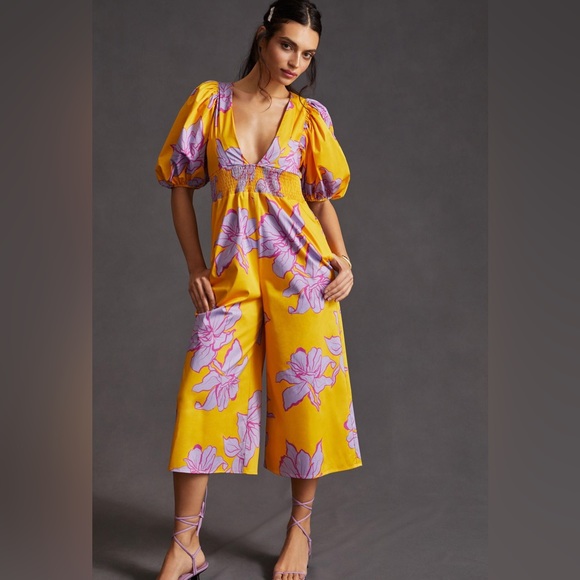 Anthropologie Pants & Jumpsuits Anthropologie Vneck Jumpsuit Sz Xl